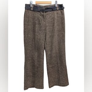 San Francisco women's wool blend brown wide legs trousers size 10